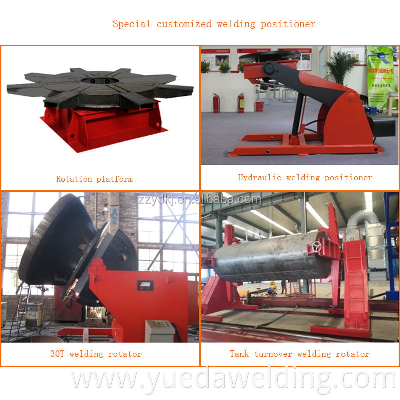 Yueda heavy duty rotating work table welding postioner